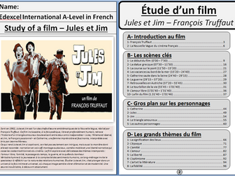 Jules et Jim study book for French A levels