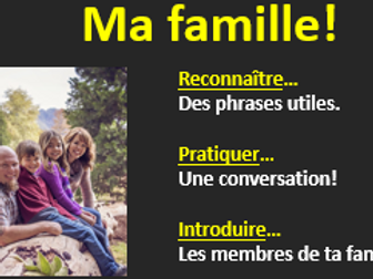 Introducing brothers and sisters in French