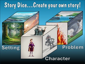 NEW STORY DICE TO CREATE YOUR OWN STORY! 3D Cube Nets to Create Story Dice to Roll, FUN English Game