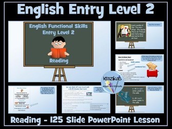 English Functional Skills Entry Level 2 Reading PowerPoint Lesson