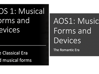 Classical and Romantic Eras - Eduqas AOS1