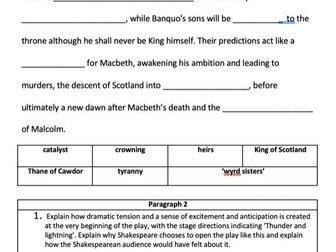 Macbeth - Essay Plan for the Witches