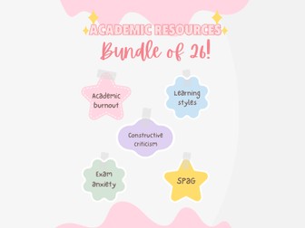 Academic skills resource bundle (university)
