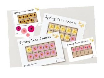 Spring Tens Frames - Bonds to Ten