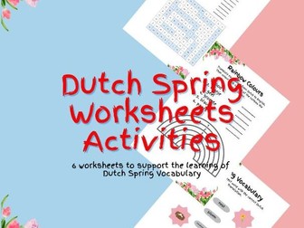 Dutch Spring Worksheets Activity
