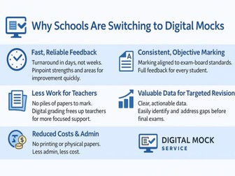 Digital Mock Service - Professional mock exams,  no marking required.