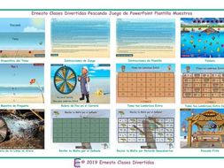 Fishing Spanish PowerPoint Game Template READ ONLY SHOW