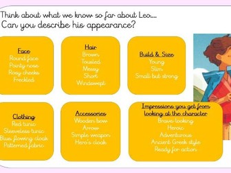 Leo and the Gorgon's Curse Writing Planning Week 3