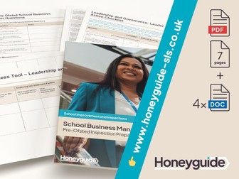 School Business Manager Ofsted Inspection Preparation Bundle