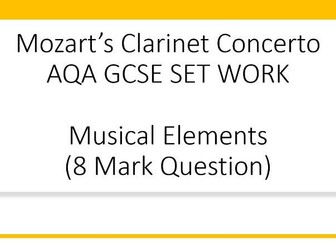 GCSE AQA Mozart Set Work