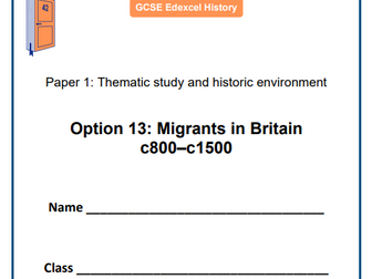 Migrants in Britain Workbook Edexcel