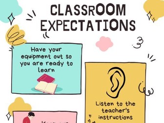 Classroom Expectation Poster