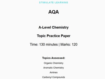 AQA A-Level Organic Chemistry Practice Paper