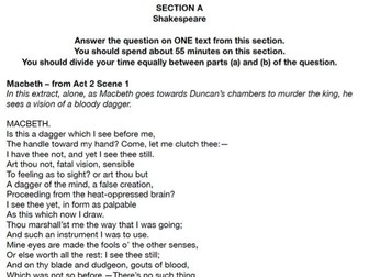 2025 Edexcel GCSE Macbeth Predicted Questions and Extracts