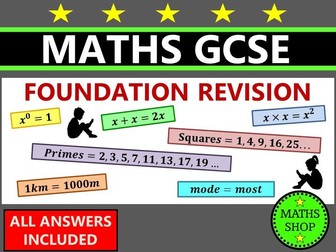 GCSE Maths Foundation Exam Questions