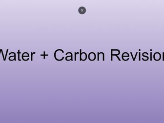 Water + Carbon Cycles Revision Powerpoint AQA A Level Geography