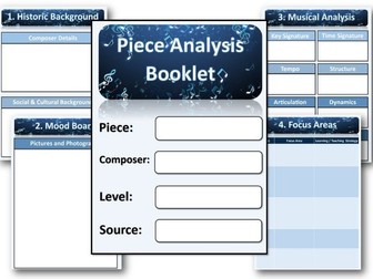 Piece analysis booklet