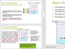 IGCSE Combined Science Experimental Techniques- Paper Chromatography ...