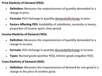 Edexcel  A level Economics Entire Course Notes