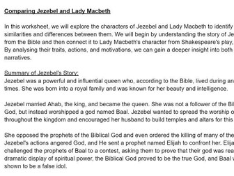 Comparing Jezebel and Lady Macbeth