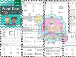 Spanish Phonics Book Set #5: Letras b,l & f