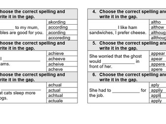 E3 Functional Skills Spelling Booklet