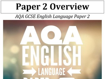 AQA Eng Lang Paper 2 - Revision Guide
