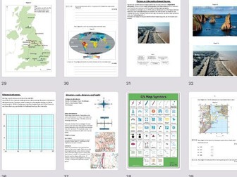 GCSE Geography how to Skills booklet: OS maps, Grid references, graphs