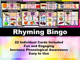 Rhyme Bingo Game (Phonics)