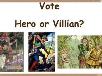 Robin Hood slides + graphic organiser