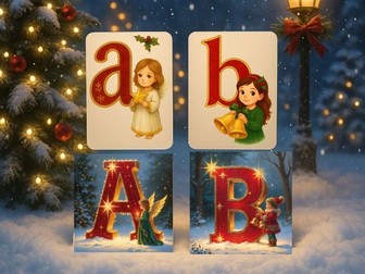 Christmas Alphabet Cards A to Z