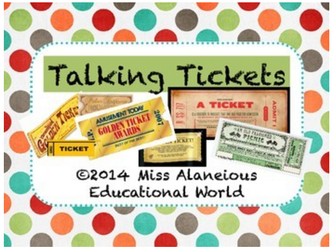 Classroom Management ~ Talking Tickets!
