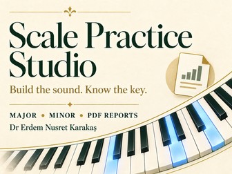 Interactive Major and Minor Scale Practice App by Dr. Erdem Nusret Karakaş