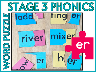 Stage 3 Phonics er Word Puzzle