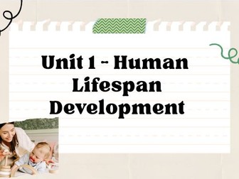 BTEC L3 Health and Social Care - Unit 1 learning aim A resources