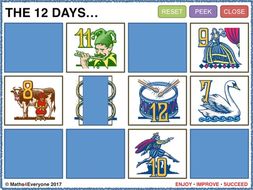 12 Days of Christmas (Interactive Whiteboard Challenge)