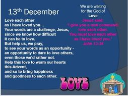 Advent Assembly and Advent Calendar