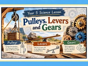 Year 5 Pulleys, Gears and Levers Science Lesson Tree