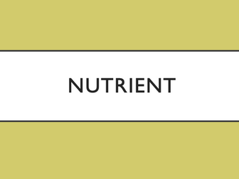 Nutrients ks3 avtivate 2