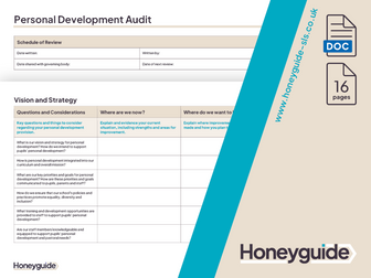 Personal Development Audit and Action Plan