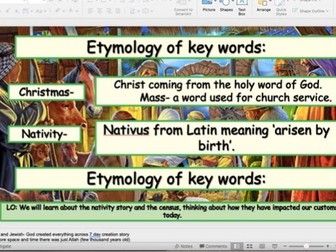 The Nativity and symbolism Christianity World Views Year 7