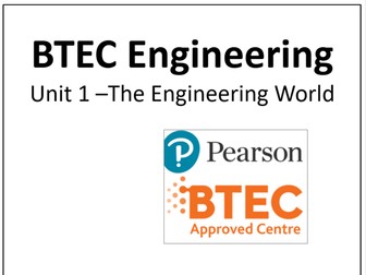 BTEC First Award Engineering Theory Booklet - Engineered World