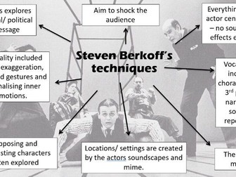 Drama Practitioner - Steven Berkoff PowerPoint/ 4 hours worth of lessons