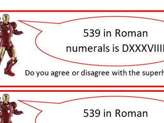 Year 5 Place Value Maths Warm-Up – Superhero Themed Reasoning