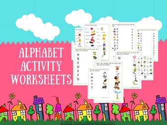 Alphabet Worksheets | Alphabet & Words Activities
