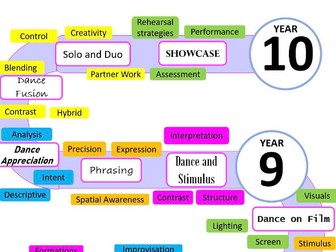 KS3 Dance Year 9 Homework Booklets