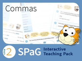 Year 2 SPaG Interactive Teaching Pack - Commas
