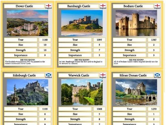 UK Castles Trump Cards