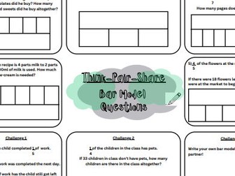 Bar Model Fraction Activities