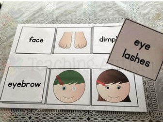 Body Parts - Word Picture Matching